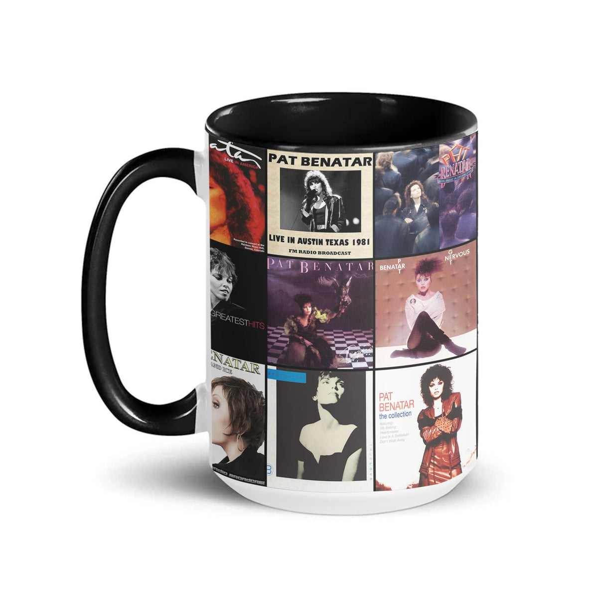 Pat Benatar Accent Mug – Album Cover Collage Gift