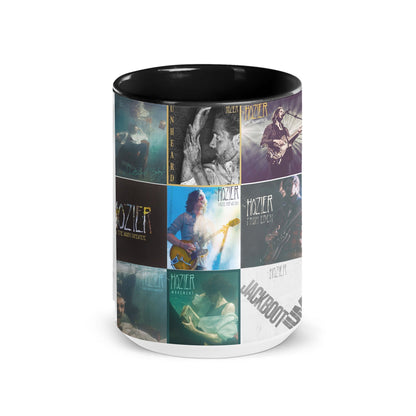 Hozier Black Two-Tone Accent Coffee Mug - Classic Band Album Covers Collage Mug
