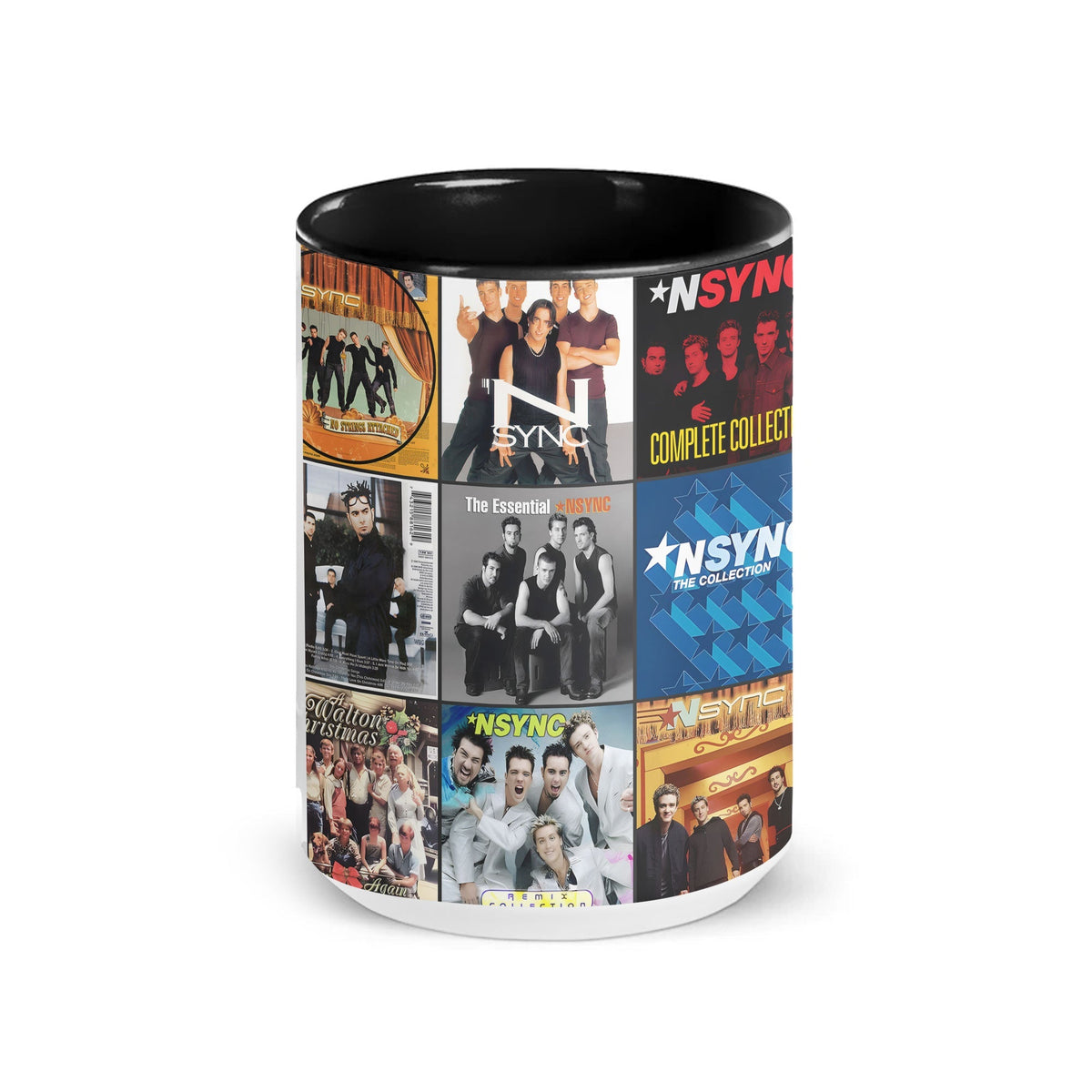 NSYNC Accent Mug – Pop Legend Album Cover Collage Gift