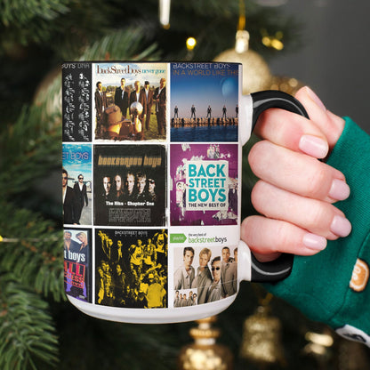 Backstreet Boys Accent Mug – Iconic Album Cover Collage Gift