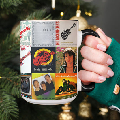 The Monkees Accent Mug – Classic Album Cover Collage Gift