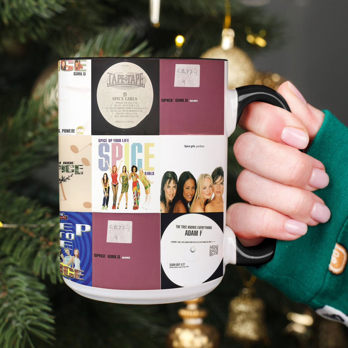 Spice Girls Accent Mug – Pop Power Icons Album Collage Gift