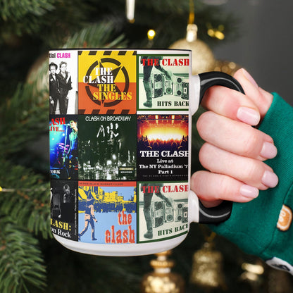The Clash Accent Mug – Classic Album Cover Collage Gift
