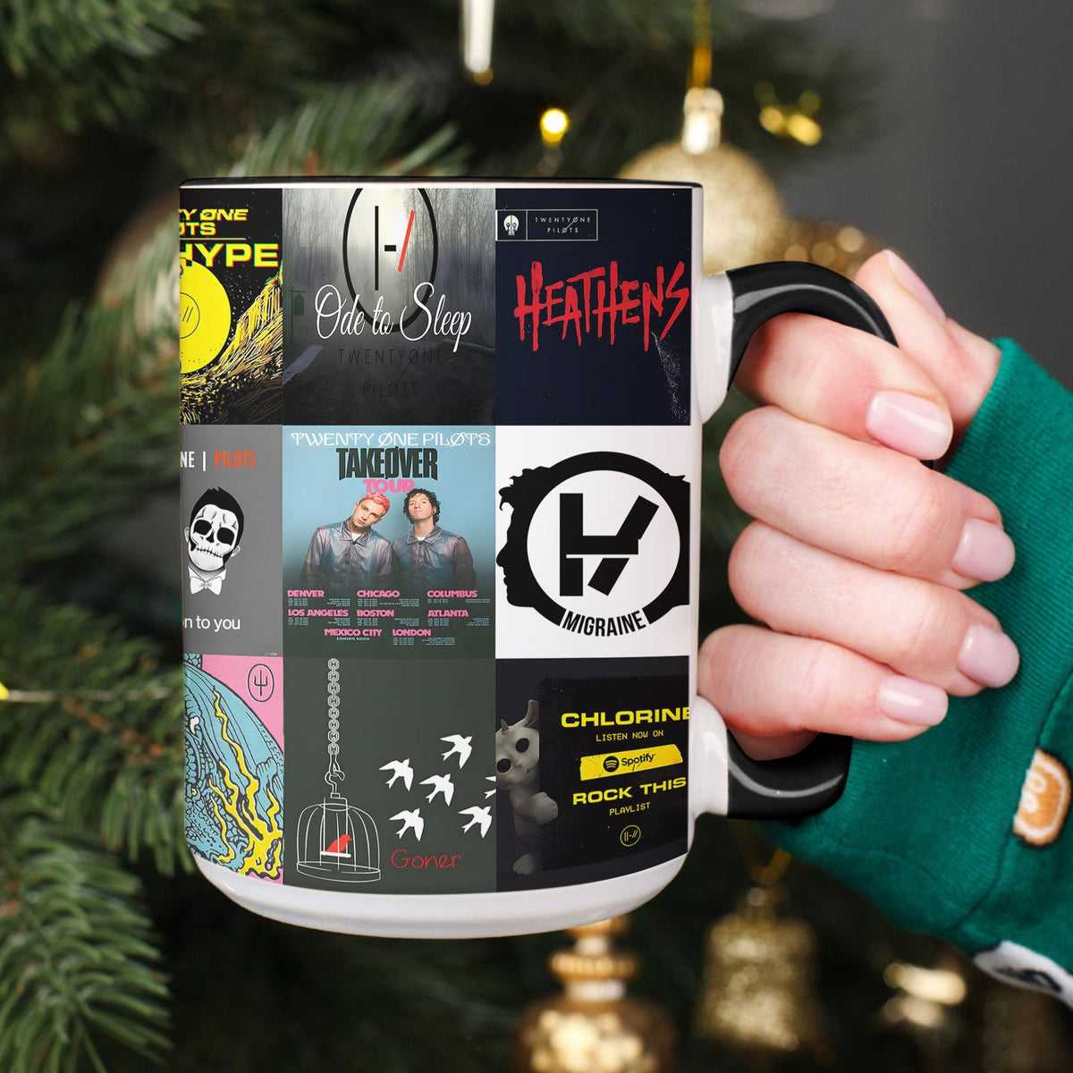 Twenty One Pilots Accent Mug – Classic Album Cover Collage Gift