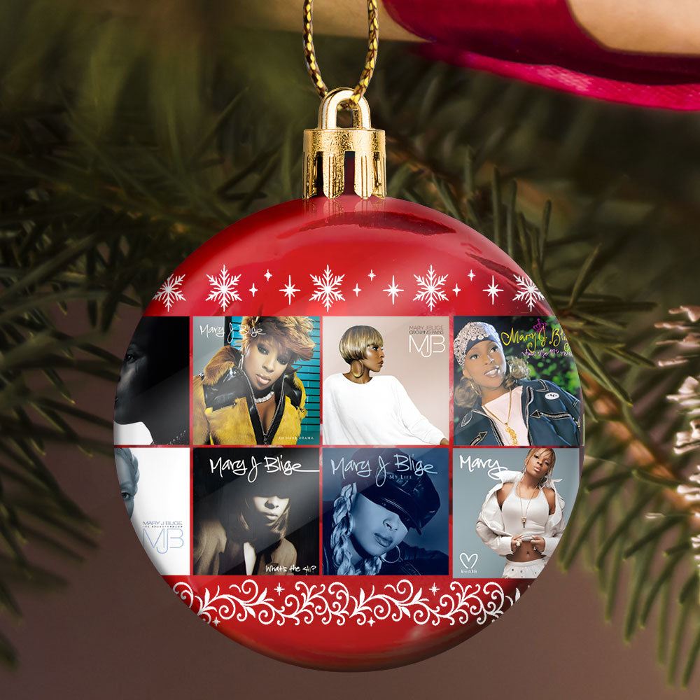 Mary J. Blige Ball Ornament – The Queen of Hip-Hop Soul