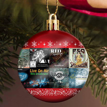 REO Speedwagon Ball Ornament – Rockin’ the Holidays with Timeless Hits