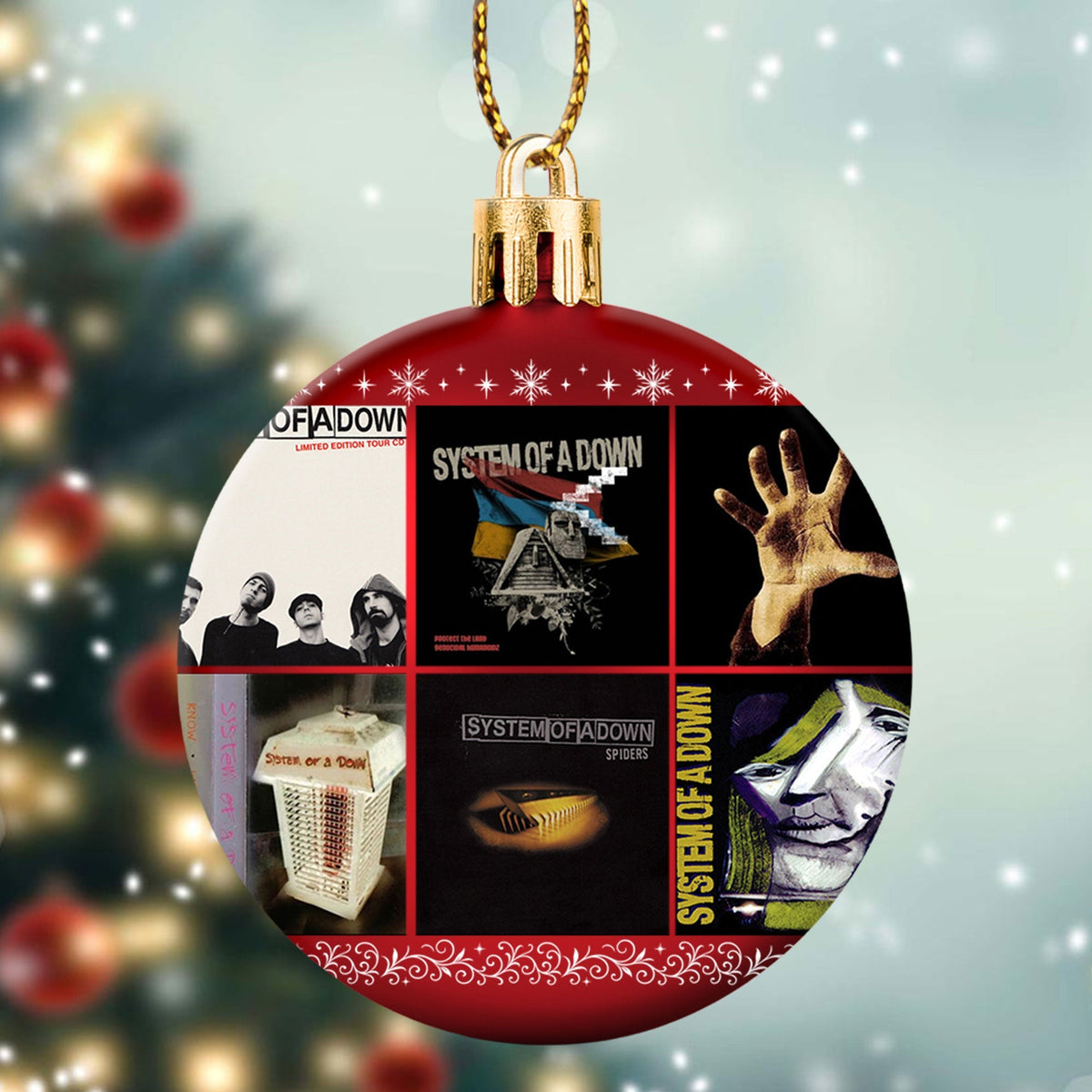 System Of A Down Ball Ornament – A Heavy Metal Masterpiece for Your Tree
