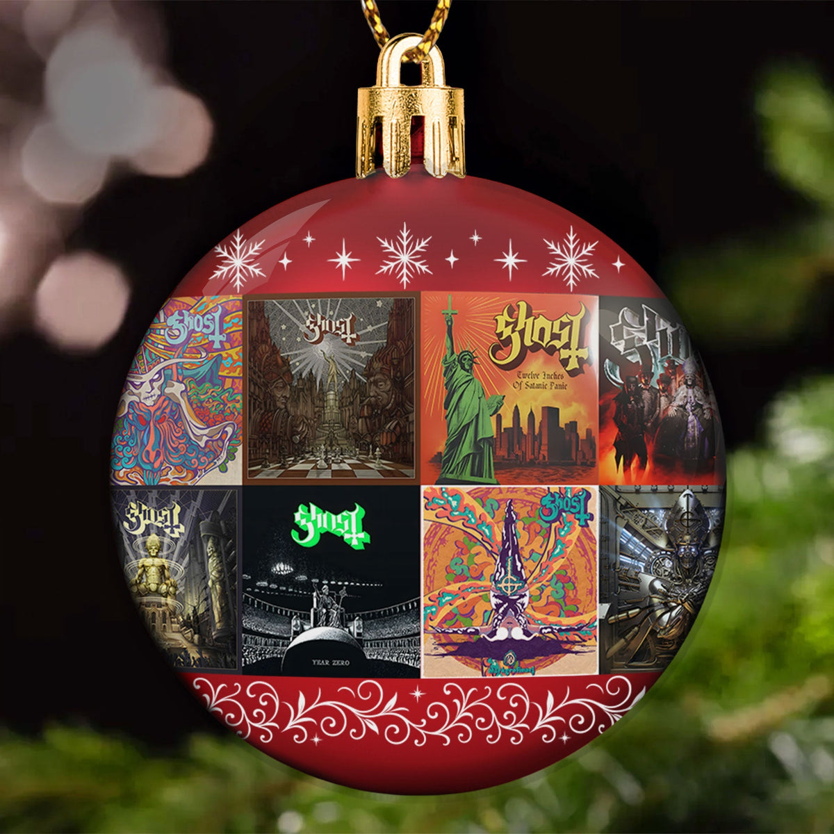 Ghost Ball Ornament – Theatrical Metal Spirit