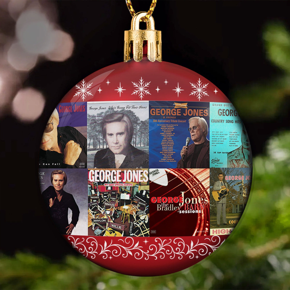 George Jones Ball Ornament – Classic Country Spirit for the Holidays