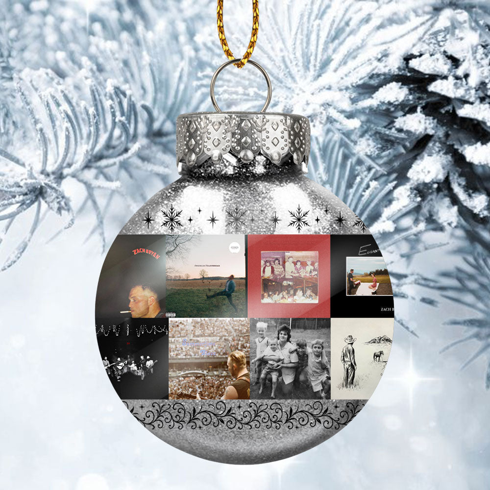 Zach Bryan Ball Ornament – Heartfelt Country Spirit for the Holidays