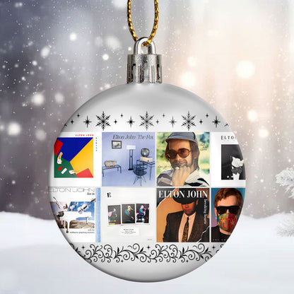 Elton John Ball Ornament – A Sparkling Tribute to Timeless Tunes