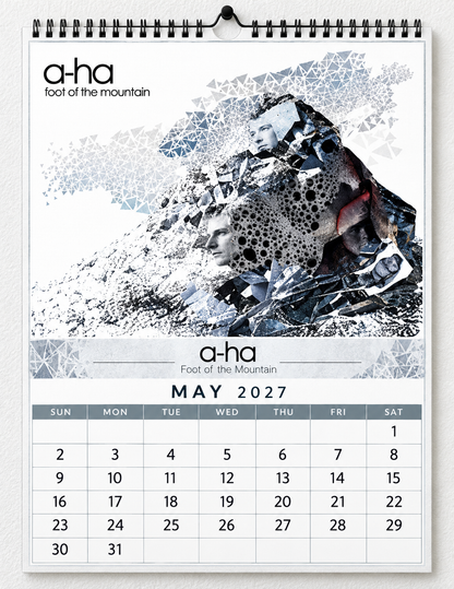 2027 a-ha Album Covers Wall Calendar - Spiral Bound Vintage Norwegian Synth-Pop Collector's Calendar - Unique Christmas Stocking Stuffer & Birthday Gift