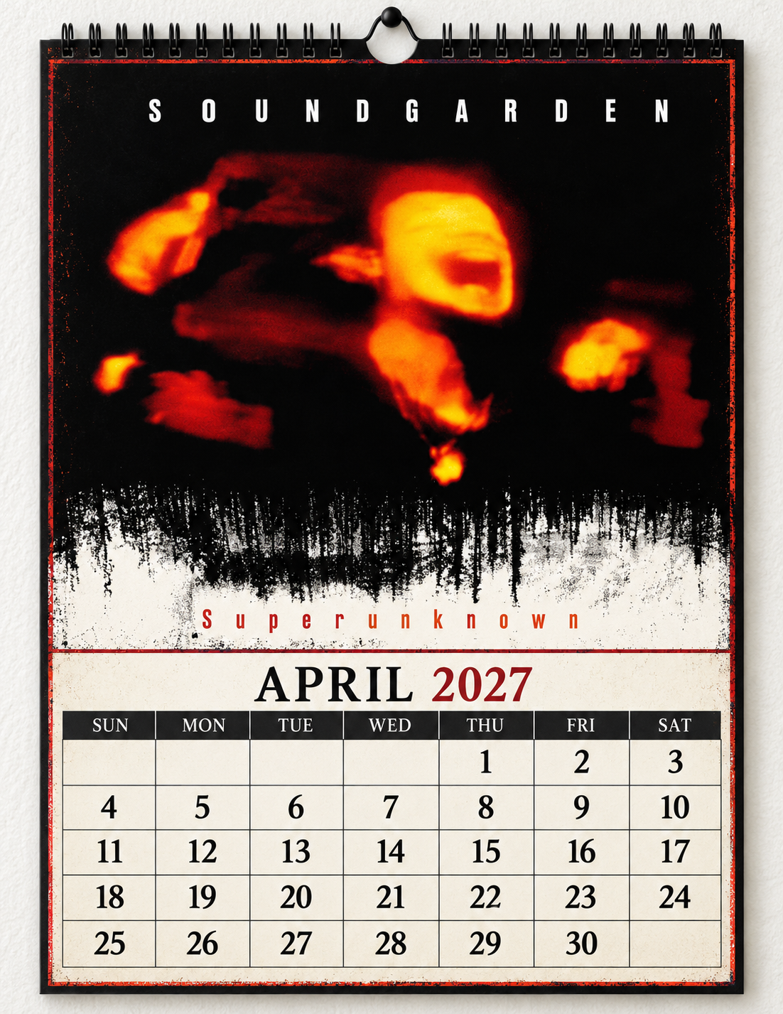 2027 Grateful Dead Album Art & Poster Wall Calendar - Spiral Bound Retro Jam Band Collector's Calendar - Unique Christmas Stocking Stuffer & Birthday Gift