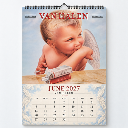 Van Halen 2027 Wall Calendar - Album Cover Art & Classic Rock Discography Art | Fan Gift & Hanging Decor