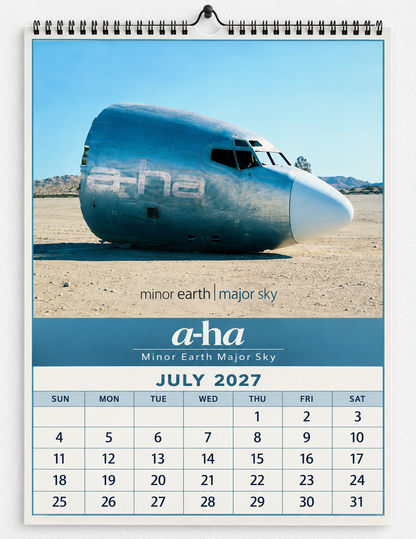 2027 a-ha Album Covers Wall Calendar - Spiral Bound Vintage Norwegian Synth-Pop Collector's Calendar - Unique Christmas Stocking Stuffer & Birthday Gift
