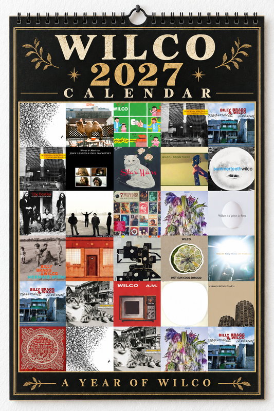 Wilco 2027 Mexican Folk Art Wall Calendar - Album Art Collage & Indie Rock Music Fan Unique Collectible Gift Idea