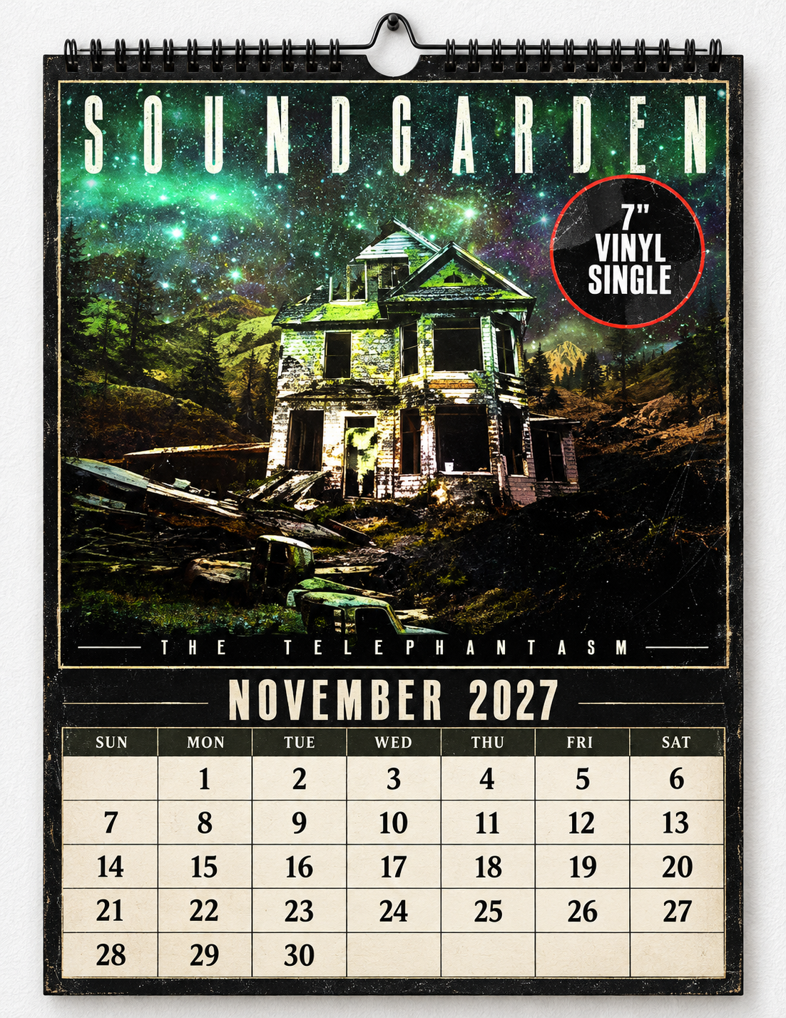 2027 Grateful Dead Album Art & Poster Wall Calendar - Spiral Bound Retro Jam Band Collector's Calendar - Unique Christmas Stocking Stuffer & Birthday Gift