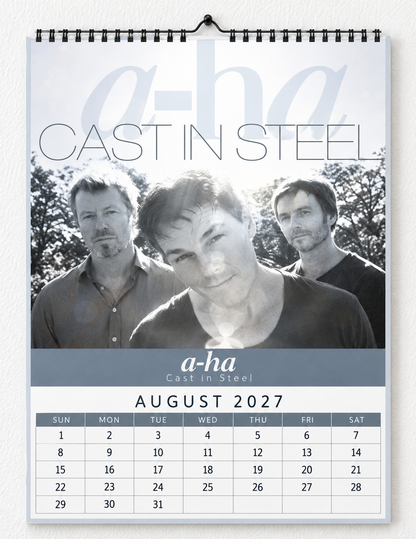 2027 a-ha Album Covers Wall Calendar - Spiral Bound Vintage Norwegian Synth-Pop Collector's Calendar - Unique Christmas Stocking Stuffer & Birthday Gift